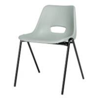 Stackable Polypropylene Canteen Chair - Grey