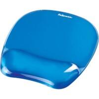 Fellowes Crystals Gel PU Polyurethane Mouse Pad Blue