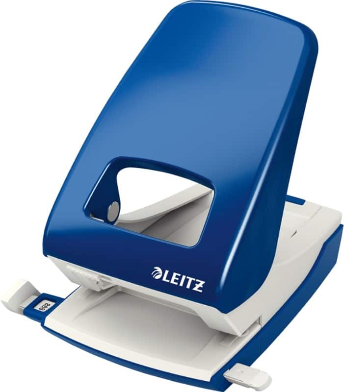 Leitz NeXXt Metal 2 Hole Punch 5138 40 Sheets Blue