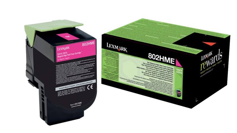 Lexmark Original Toner Cartridge 80C2HME Magenta