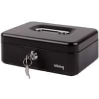 Viking Cash Box Key lock 3 204 x 150 x 74 mm Black