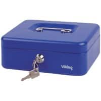 Viking Cash Box Key lock 3 204 x 150 x 74 mm Blue