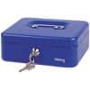 Office Depot Money Box with Key Lock 204 x 150 x 74mm Blue