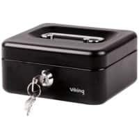 Viking Cash Box Key lock 4 153 x 120 x 70 mm Black