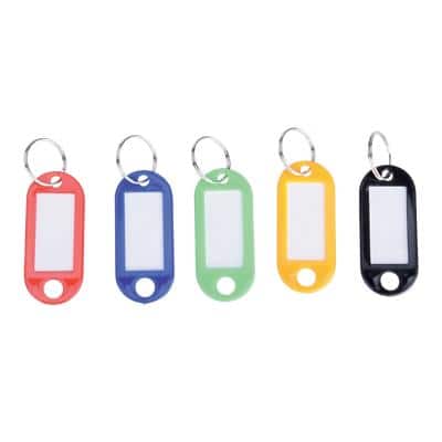 Office Depot Plastic Keychain Multi Colour Pack of 100