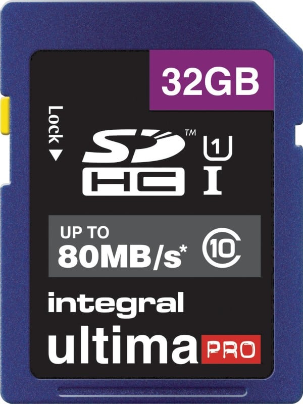 Integral SDHC Flash Memory Card UltimaPRO 32 GB