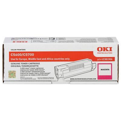 OKI 43381906 Original Toner Cartridge Magenta