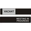 Office Sign Vacant/Meeting PVC 25 x 5 cm