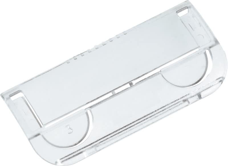 Rexel Crystalfile File Tabs Transparent Plastic 6 x 3 cm Pack of 50