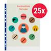 Rexel Punched Pockets A4 Blue, Transparent 85 microns Polypropylene Up 11 Holes Pack of 25