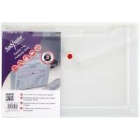 Snopake Document Wallets 14966 Foolscap Transparent Polypropylene 36 x 24 cm Pack of 5