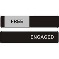 Office Sign Free/Engaged PVC 25 x 5 cm