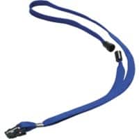 DURABLE Lanyard 440 x 10mm Blue 811907 Pack of 10