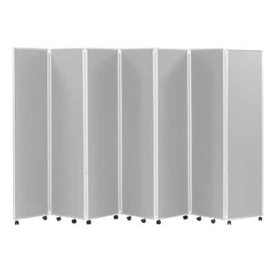 Concertina Screen with 7 Screens Grey 560 x 1,800 mm