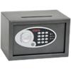 Phoenix Deposit Home & Office Size 1 Security Safe with Electronic Lock 10L Vela SS0801ED  200 x 310 x 200mm Metallic Graphite