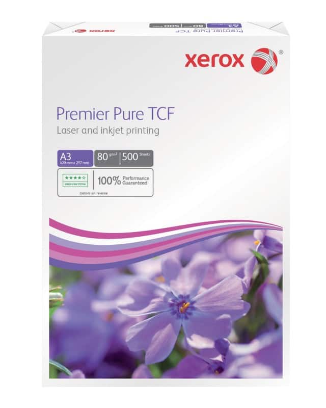 Xerox Premier A3 Printer Paper White 90 gsm Smooth 500 Sheets
