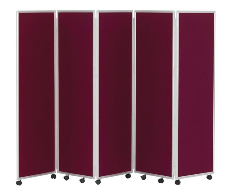 Concertina Screen 609397 Red 560 x 1,500 mm