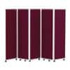 Concertina Screen 609397 Red 560 x 1,500 mm
