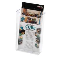 Deflecto DL Literature Display Wall Mounted Transparent 76001 11.2 x 4.3 x 16.5 cm