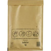 Mail Lite Mailing Bag F/3 Gold Plain 220 (W) x 330 (H) mm Peel and Seal 79 gsm Pack of 50