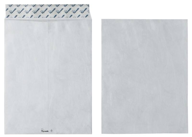 Tyvek B4 Envelopes 250 x 353 mm Peel and Seal Plain 55 gsm White Pack of 100