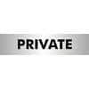 Office Sign Private PVC 19 x 4.5 cm