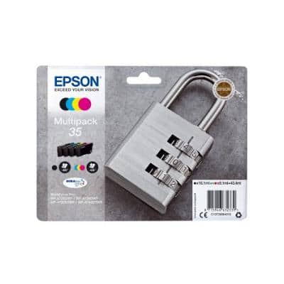 Epson 35 Original Ink Cartridge C13T35864010 Black, Cyan, Magenta, Yellow Multipack Pack of 4