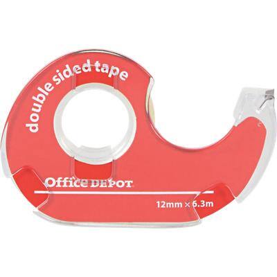 Office Depot Tape Dispenser + Double Sided Tape 12mm x 6.3m Transparent