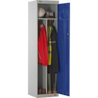 LINK51 Steel Locker 1 Door 1 nest Key lock 450 x 450 x 1,800 mm Blue, Grey