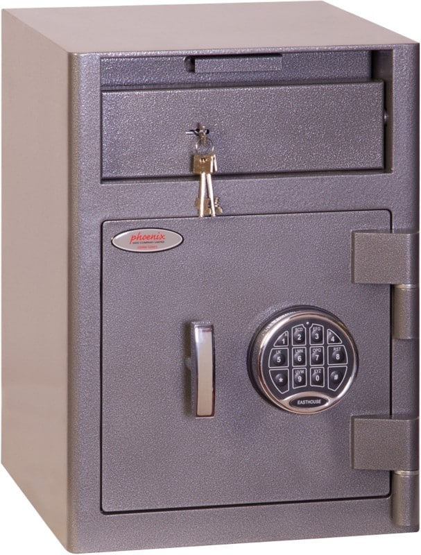 Phoenix Cash Deposit Safe Size 1 with Electronic Lock 47L SS0996ED 480 x 340 x 380mm Graphite Grey