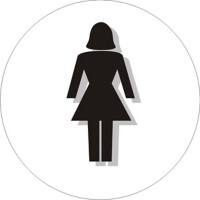 Office Sign Ladies PVC 6 x 6 cm