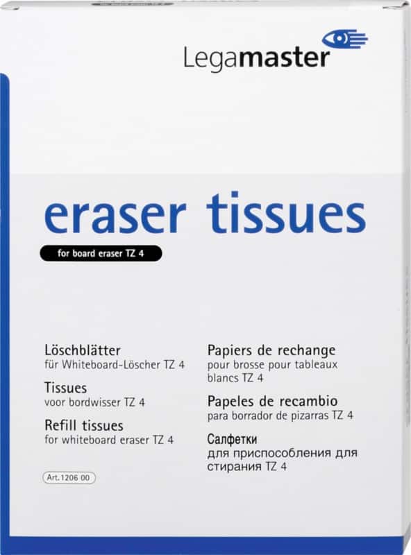 Legamaster Eraser Refills White 16.3 x 22 cm Pack of 100
