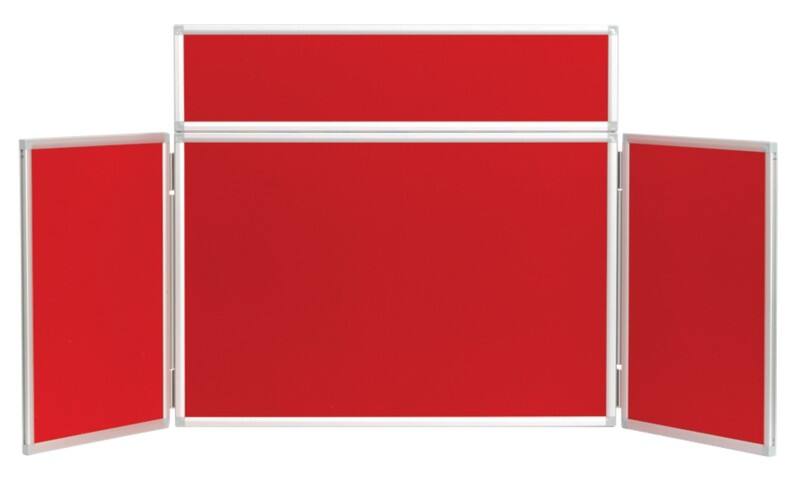 Display Stand 3 Nyloop Fabric 923 (W) x 223 (H) mm Red