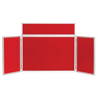 Freestanding Tabletop Display Stand Nyloop Fabric 923 x 223mm Red