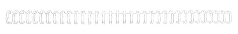 GBC Binding Wires CombBind A4 8.0 mm 70 Sheets Metal White Pack of 100