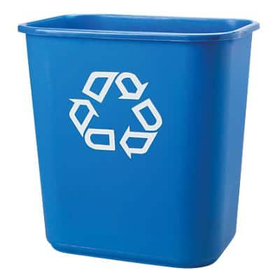 Rubbermaid Recycling Bin Blue 27 Litre Polyethylene 380 x 368 x 265 mm
