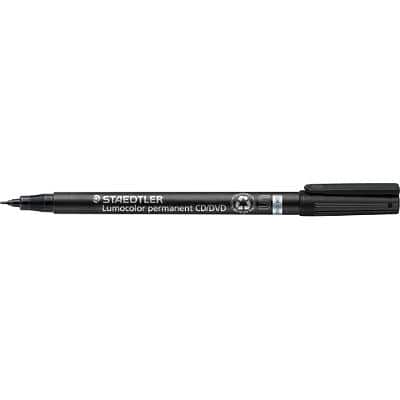 STAEDTLER 310 CDS-9 OHP and CD Permanent Pens Fine Fine Black Pack of 10