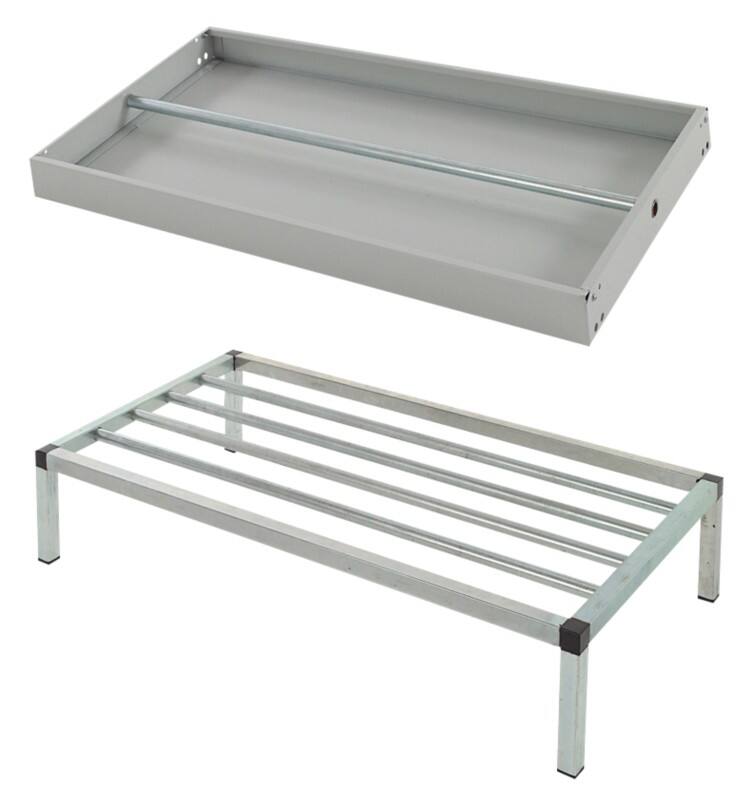 LINK51 Steel Locker Bridge Not lockable 900 x 450 mm Grey