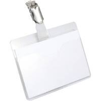 DURABLE Standard Name Badge with Clip 810619 90 x 60 mm Pack of 25