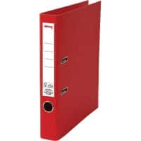 Viking Lever Arch File A4 50 mm Red 2 ring Cardboard, PP (Polypropylene) Matt Portrait