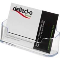 Deflecto Business Card Holder Plastic Transparent