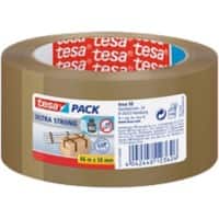 tesa Packaging Tape tesapack Ultra Strong Brown 50 mm (W) x 66 m (L) PVC (Polyvinyl Chloride)