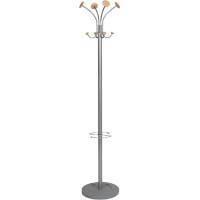 Alba Coat Stand PMVIENA 38 x 350 x 1790mm Silver Grey