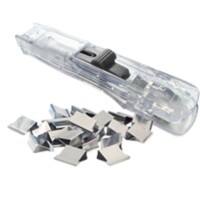 Rapesco Supaclip 40 Clip Dispenser Set Silver 10.5 (W) x 20.5 (D) x 20 (H) cm with 25 Stainless Steel Clips