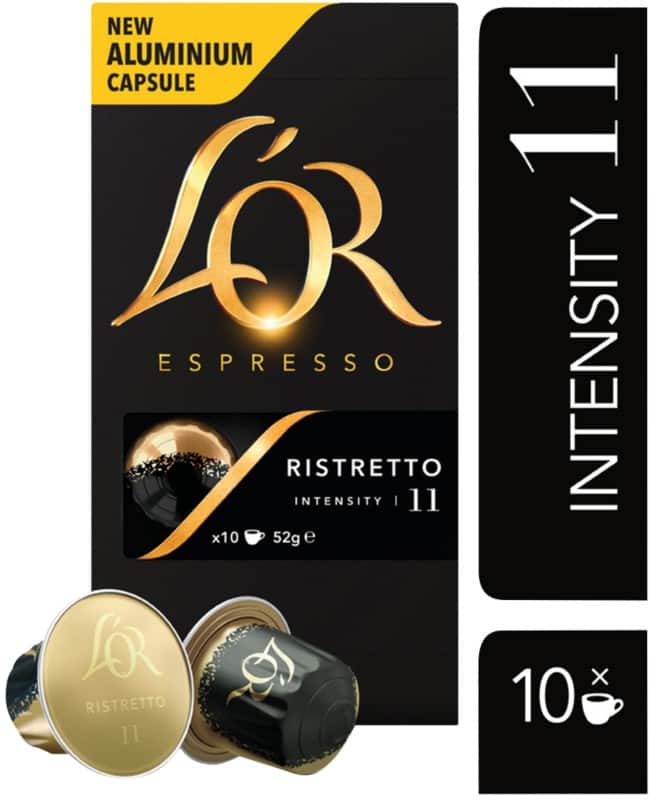 L'OR Espresso Ristretto Coffee Nespresso* Capsules Pack of 10