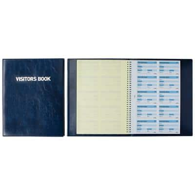 DURABLE Visitors Book Blue Perforated A4 25 x 1.8 x 36 cm 50 Sheets