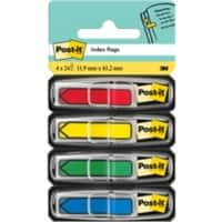 Post-it Index Flags Arrow 1.19 x 4.32 cm Assorted 4 Packs of 24 Strips