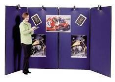 Display Stand 4 Nyloop Fabric 914 (W) x 1,829 (H) mm Blue