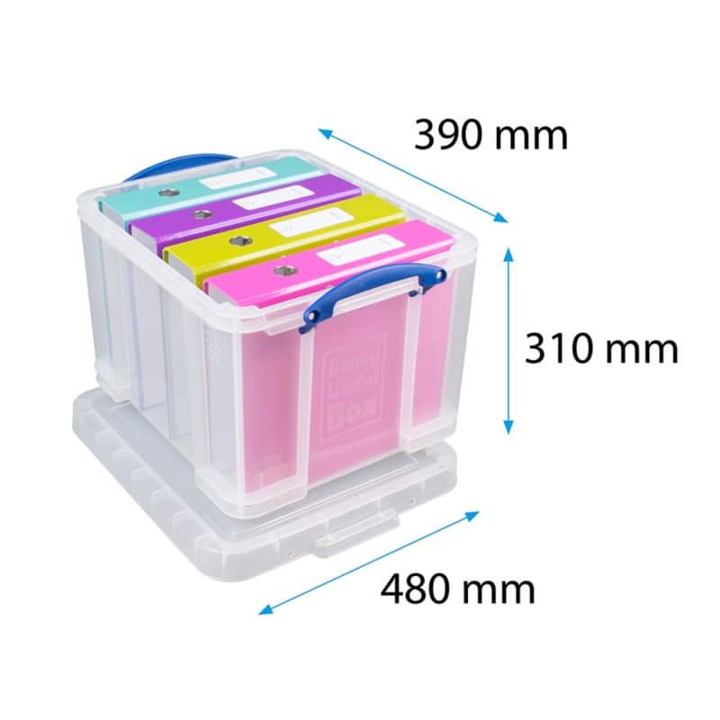 Really Useful Box 4 Liter Plastic Stackable Storage Container W