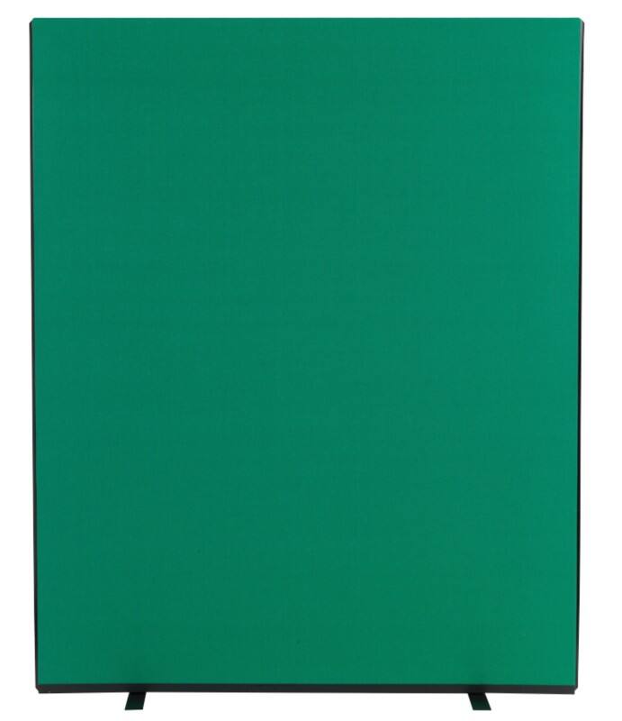 Freestanding Screen Fabric Wrapped 1500 x 1800 mm Green